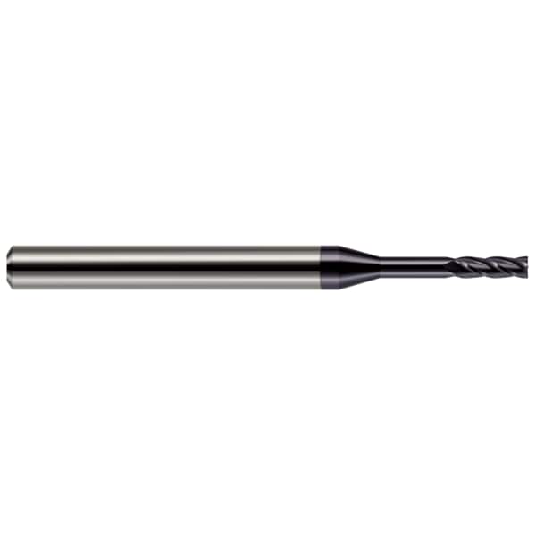 Miniature End Mill - 4 Flute - Square, 0.0900", Finish - Machining: AlTiN